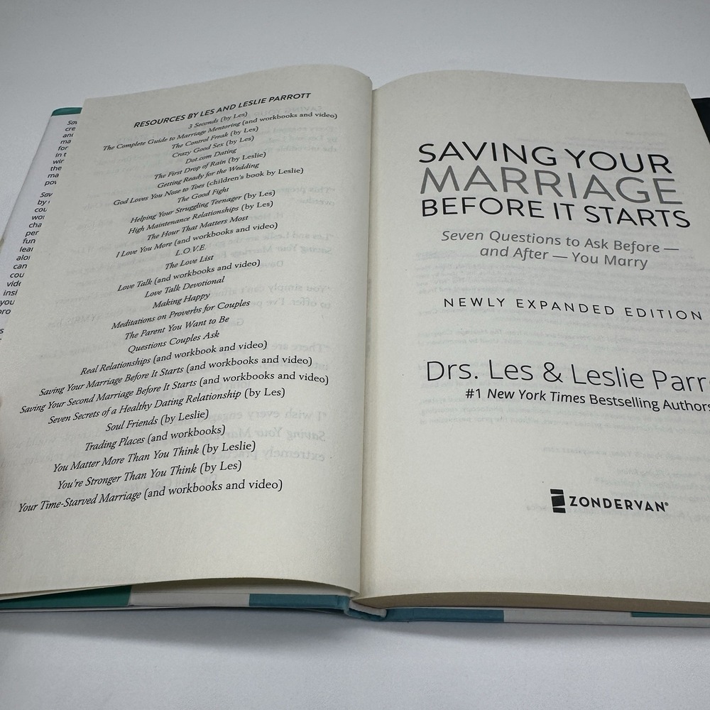 Saving Your Marriage Before It Starts Hardcover Les Parrott 2015 9780310346289 - Picture 6 of 6